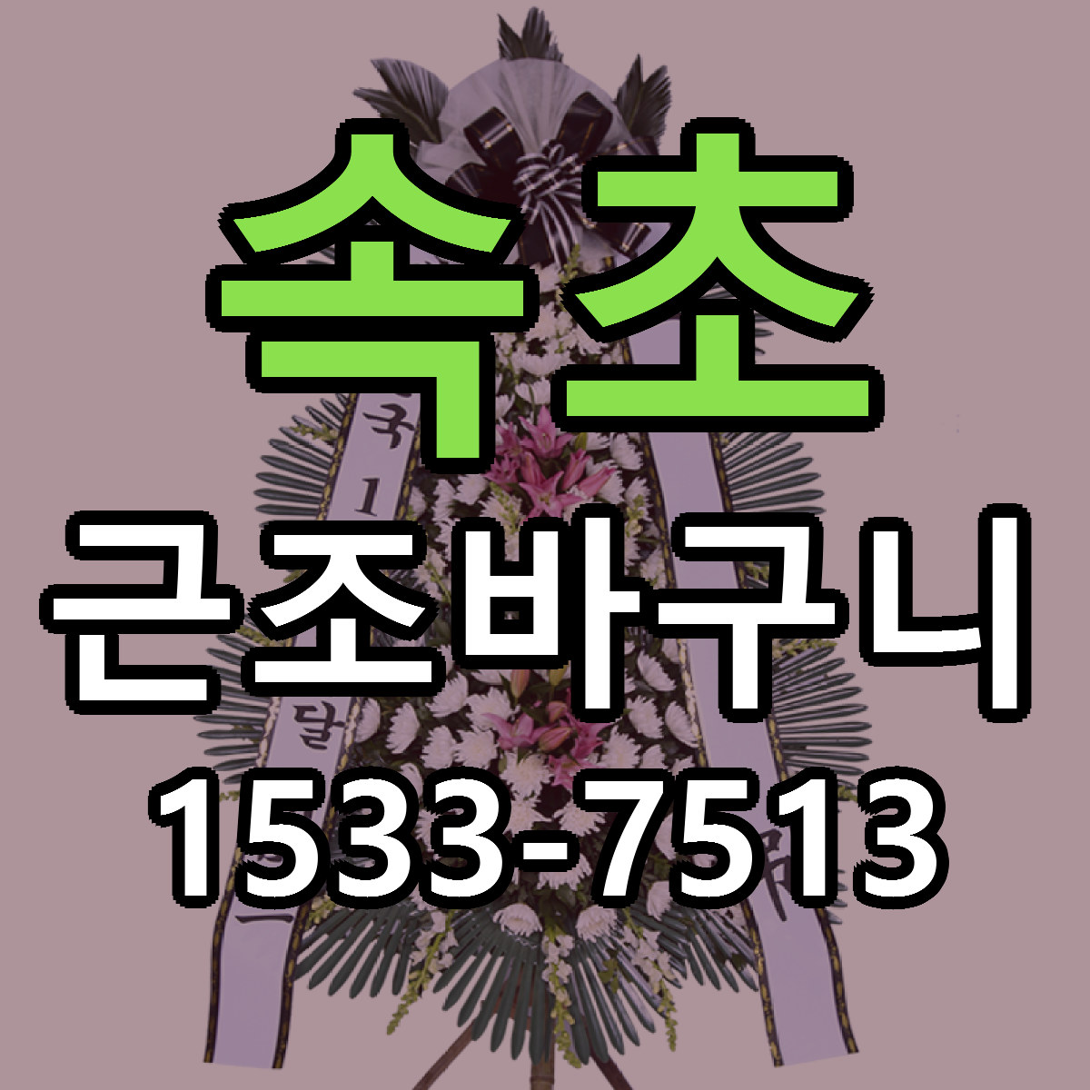 속초 근조바구니 근처꽃집 저렴한곳 빠른배송 서비스