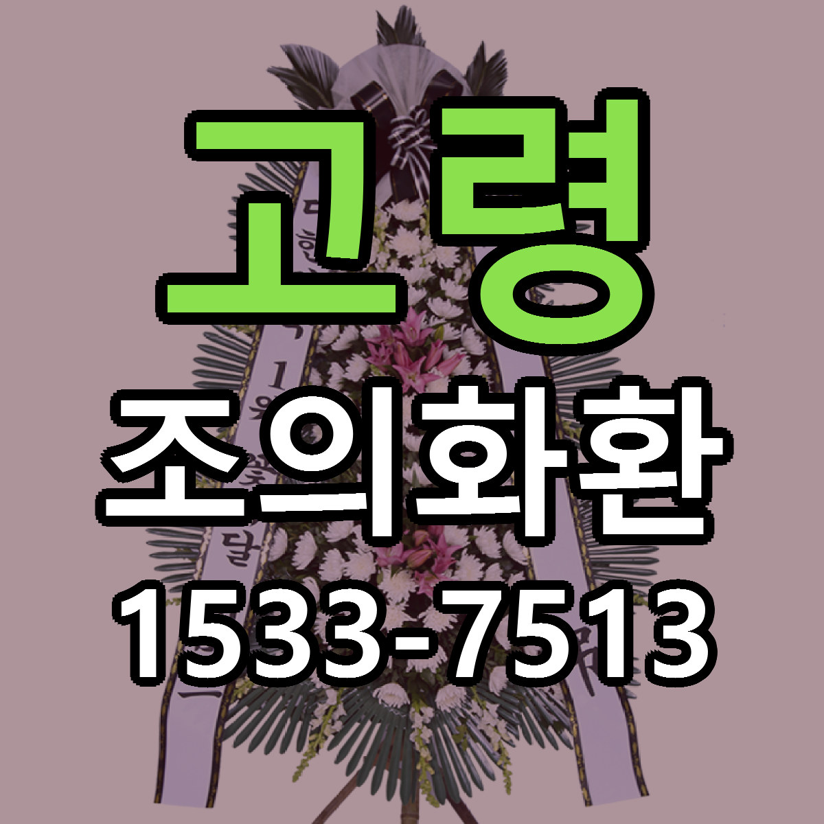 고령 조의화환 빠른배송 근처꽃집 가격 비교