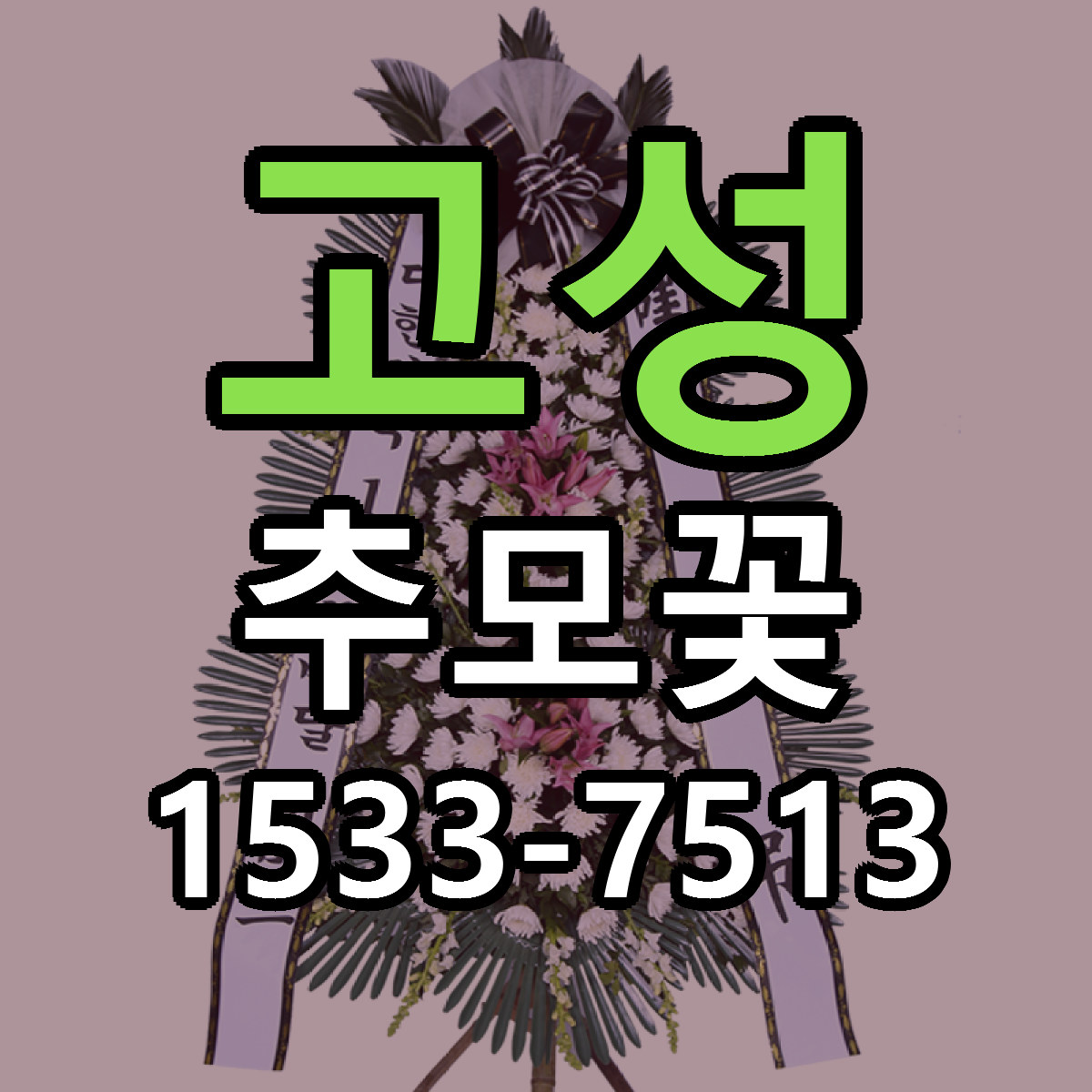 고성 추모꽃 근처꽃집 당일배송 가격 안내
