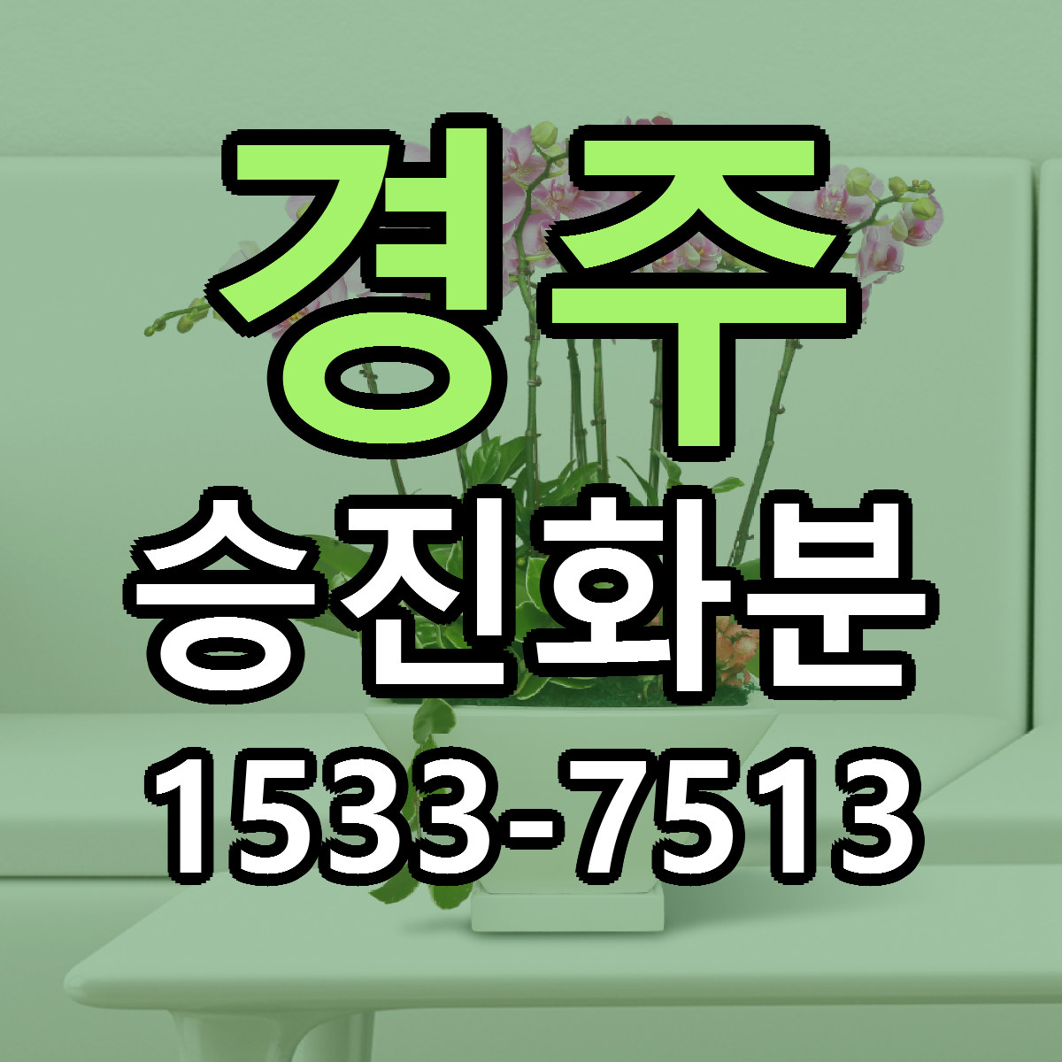 경주 승진화분 싼곳 당일배송 리본문구 작성