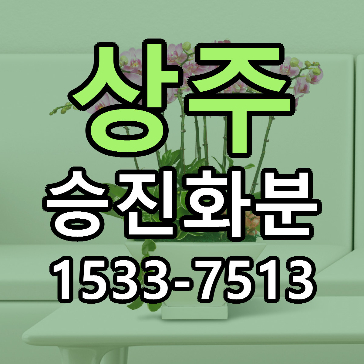상주 승진화분 당일배송 싼곳 리본문구 안내