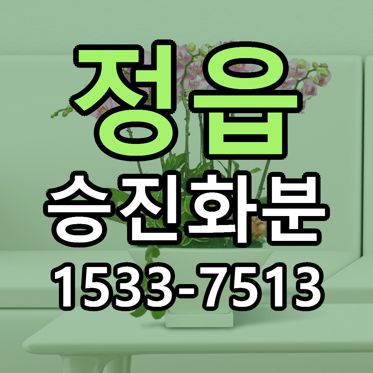 정읍 승진화분 리본문구 근처꽃집 저렴한곳 예약