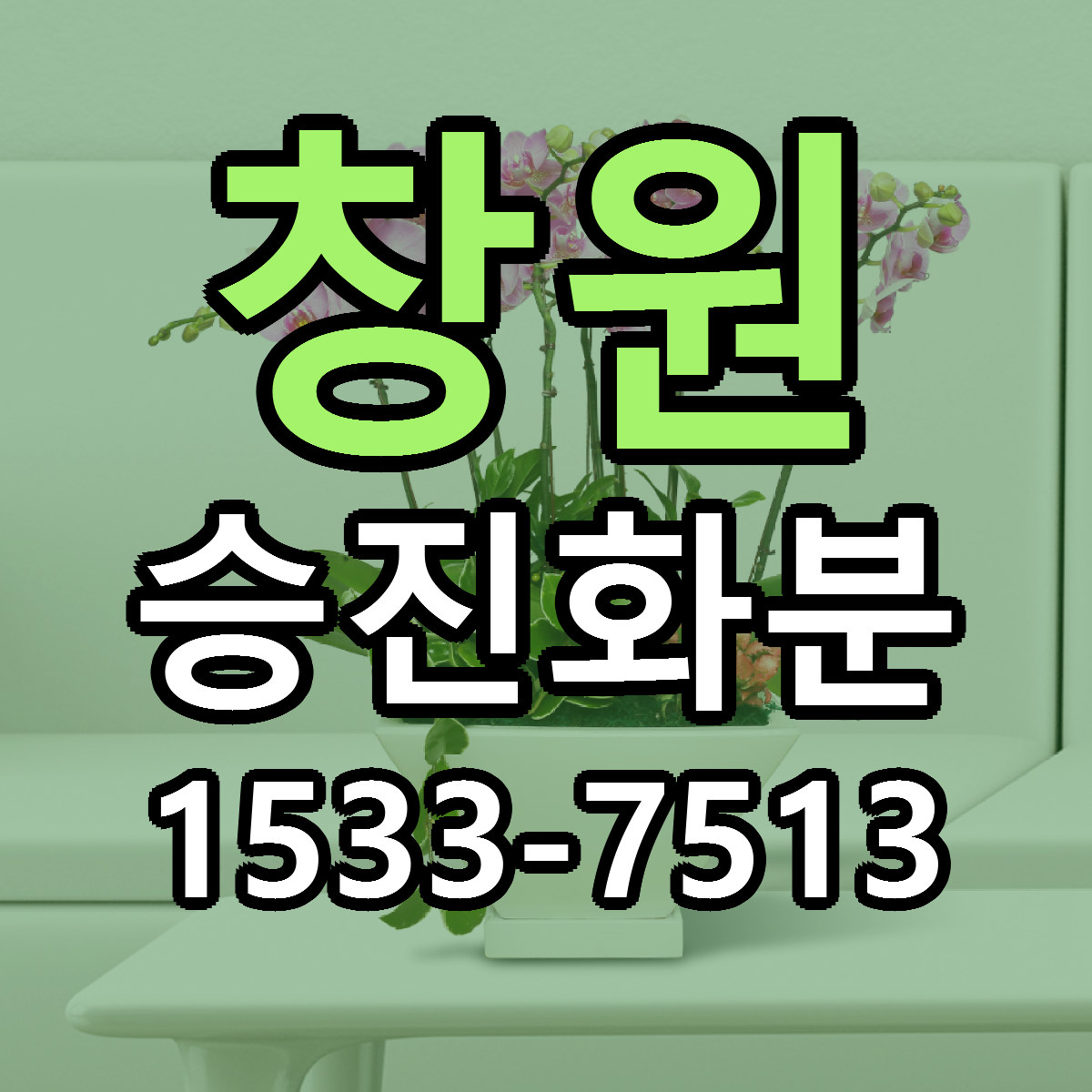 창원 승진화분 싼곳 당일배송 리본문구 작성