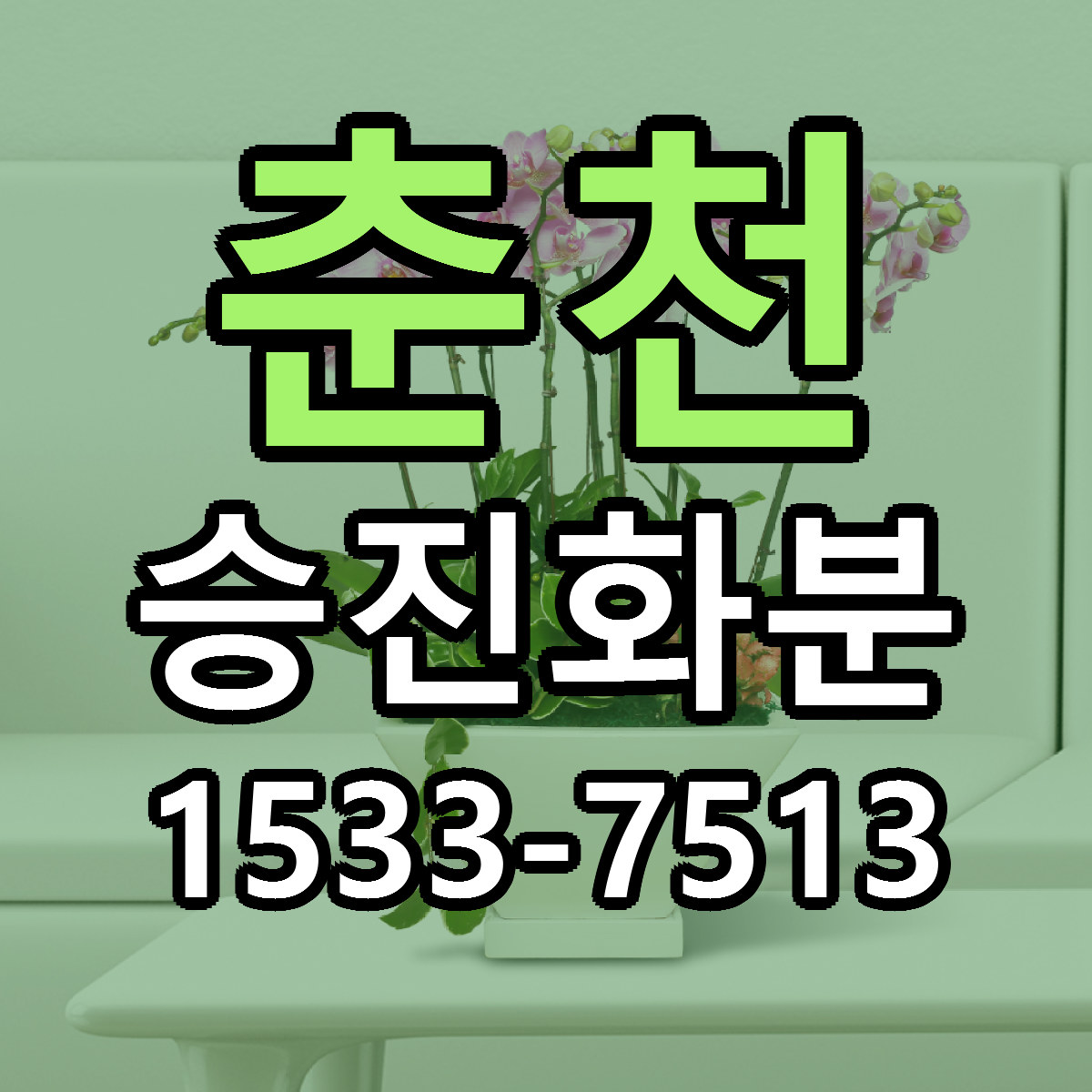 춘천 승진화분 리본문구 근처꽃집 저렴한곳 예약