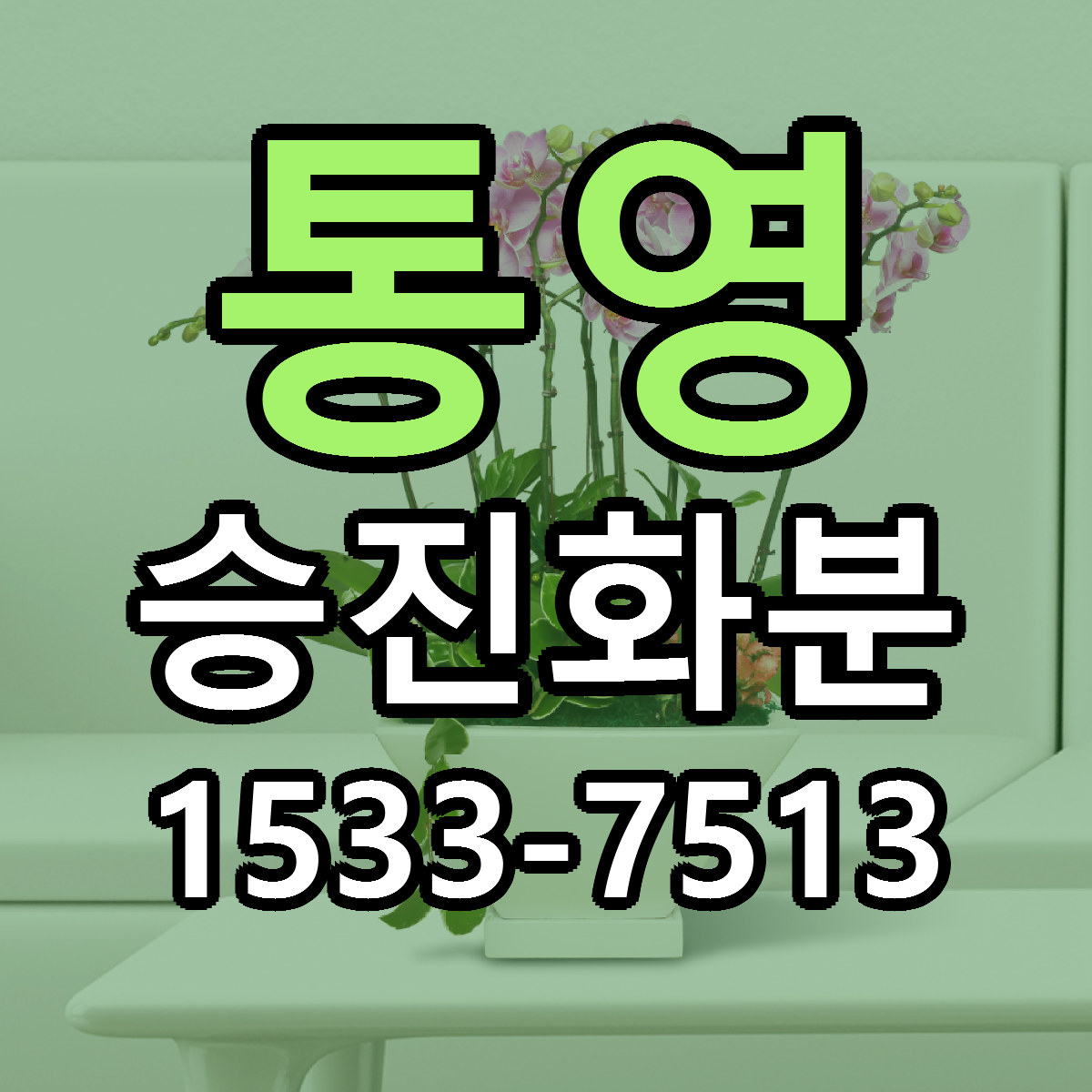 통영 승진화분 리본문구 근처꽃집 저렴한곳 예약
