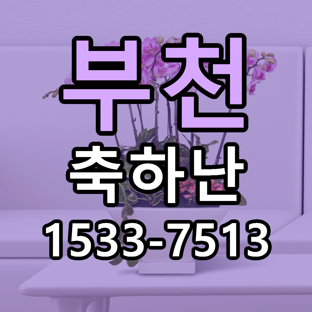 부천 축하난 리본문구 싼곳 빠른배송 예약