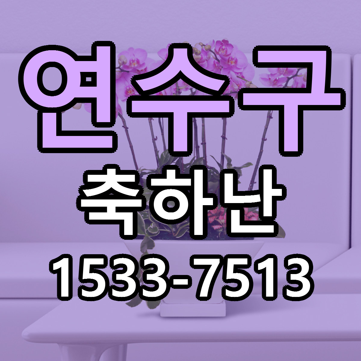 연수구 축하난 리본문구 서비스 저렴한곳 빠른배송
