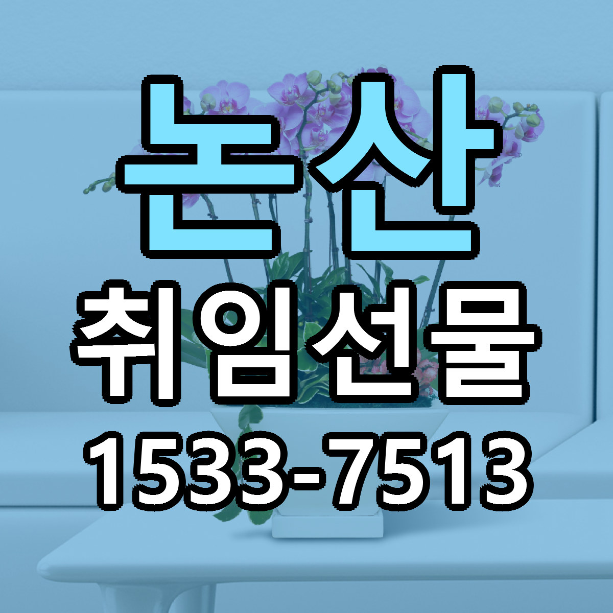 논산 취임선물 근처꽃집 당일배송 리본문구 서비스