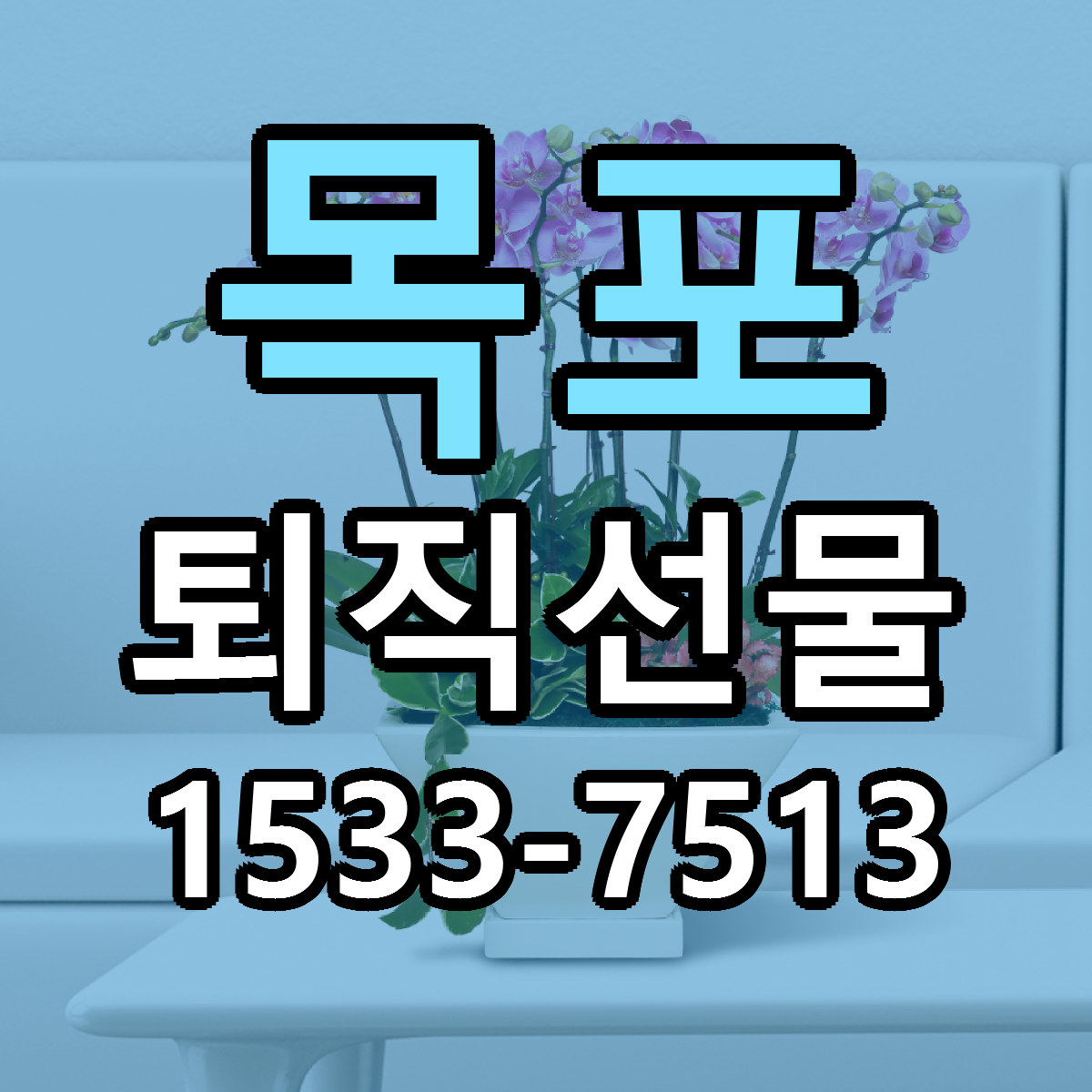 목포 퇴직선물 근처꽃집 당일배송 리본문구 서비스