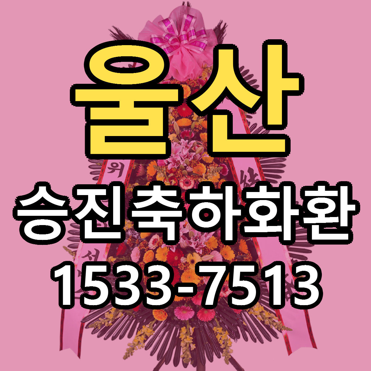 울산 승진축하화환 당일배송 저렴한곳 리본문구 추천