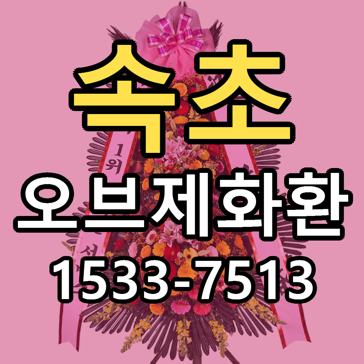 속초 오브제화환 빠른배송 가격 저렴한곳 찾기